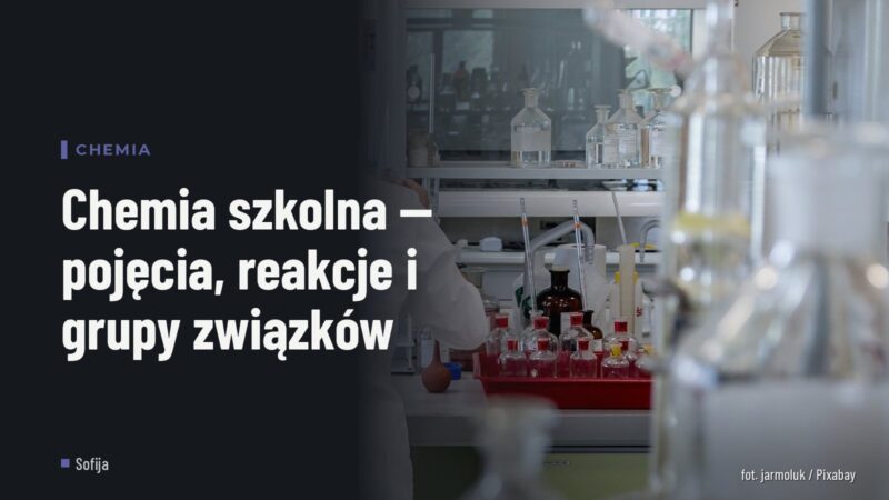 Chemia szkolna — pojęcia, reakcje i grupy związków