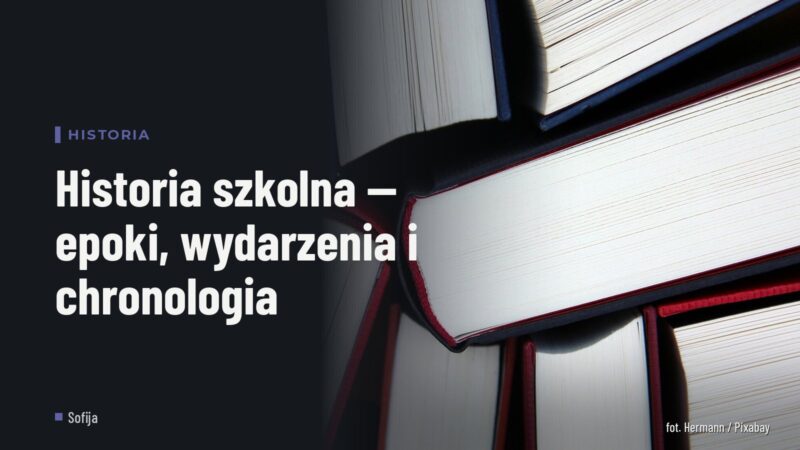 Historia szkolna — epoki, wydarzenia i chronologia