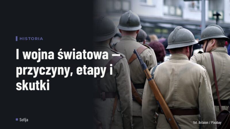 I wojna światowa — przyczyny, etapy i skutki