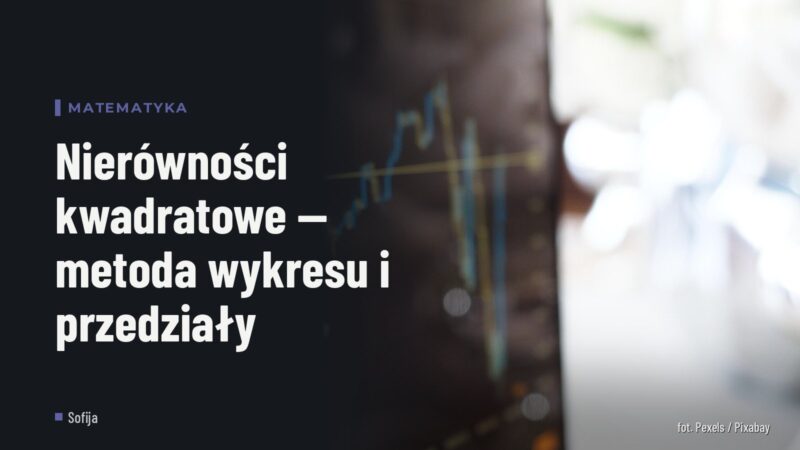 Nierówności kwadratowe — metoda wykresu i przedziały