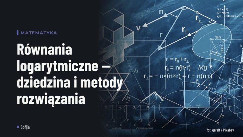 Równania logarytmiczne — dziedzina i metody rozwiązania