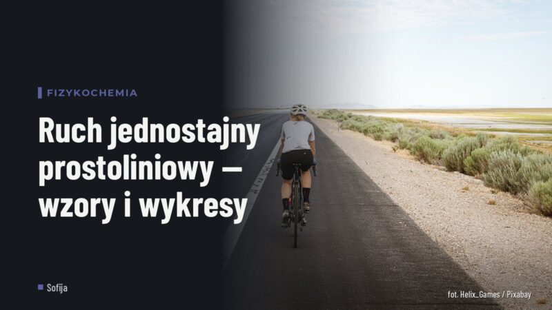 Ruch jednostajny prostoliniowy — wzory i wykresy
