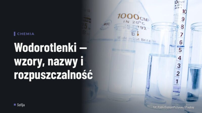 Wodorotlenki — wzory, nazwy i rozpuszczalność